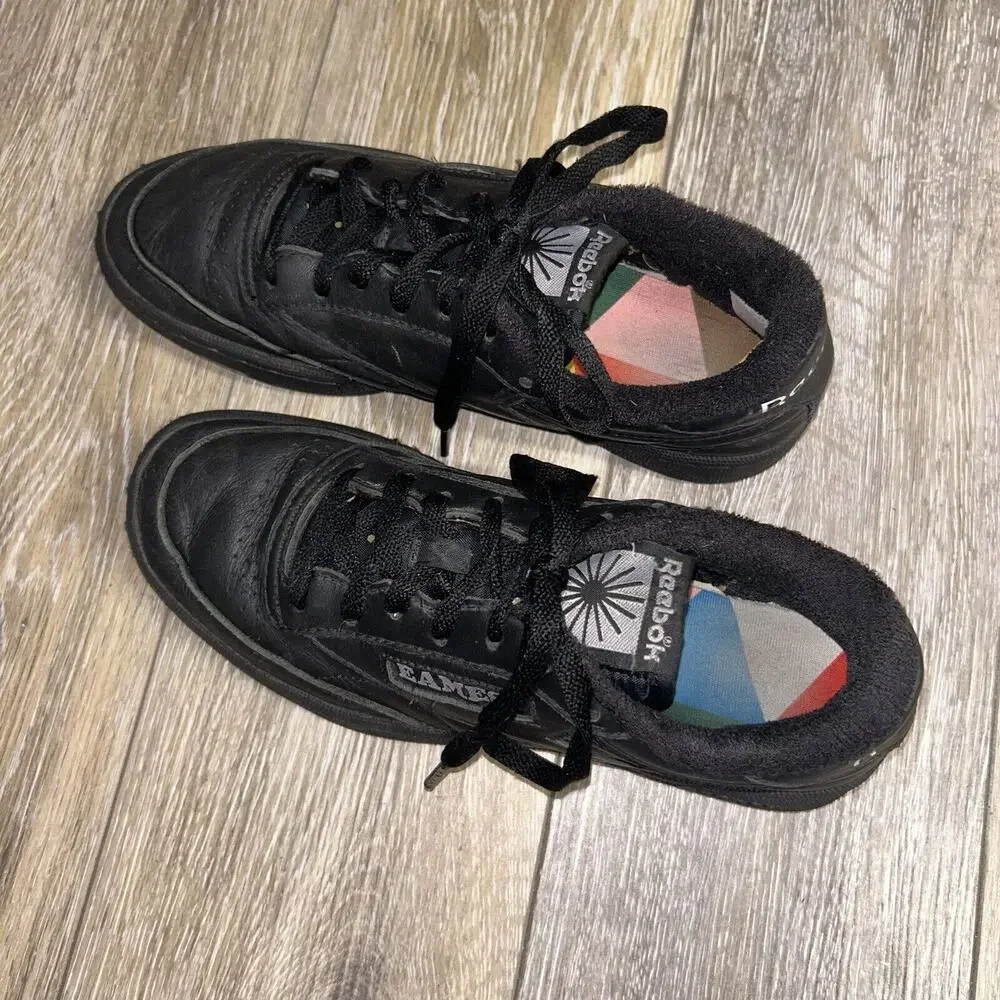 Reebok Club C 85 x Eames House Black GY1067 Men’s US Size 7 Sneaker Shoes